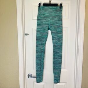 Lululemon Wunder Under High Rise Pant Space Dye Camo Alberta Lake Fresh Teal